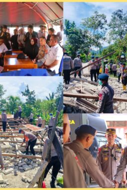 Dampingi Kapolda dan Kepala BNPB, Kapolres Sigi Pastikan Penanganan Pascagempa Nokilalaki Optimal