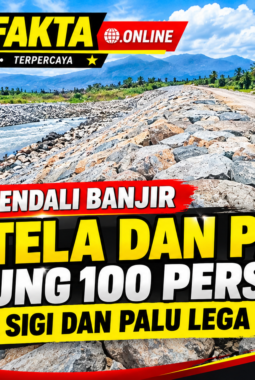 Proyek Pengendali Banjir Watutela dan Paneki Rampung 100 Persen, Warga Sigi dan Palu Lega